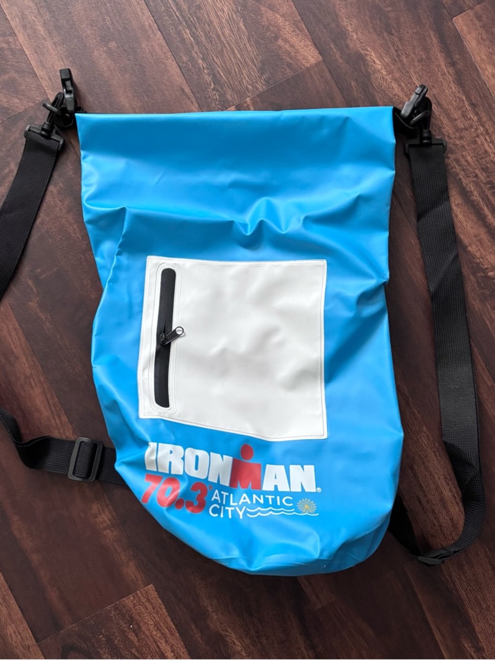 Ironman Atlantic City 70.3 Blue Dry Roll-Top wet dry Bag never used